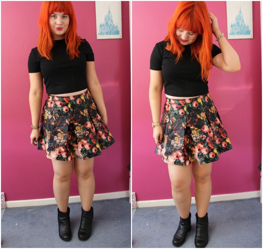 Outfit: Dark florals