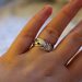 Silver feather ring by Jeremy Hoye
